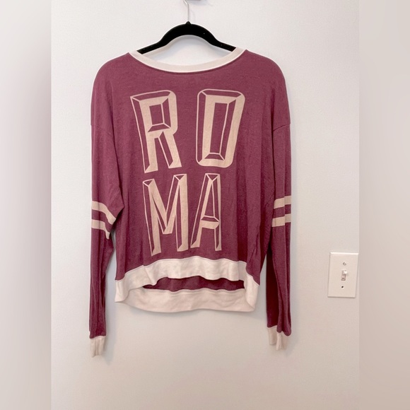 Wildfox Couture Oversized Roma Sweater in Bordeaux - Small - Picture 4 of 9